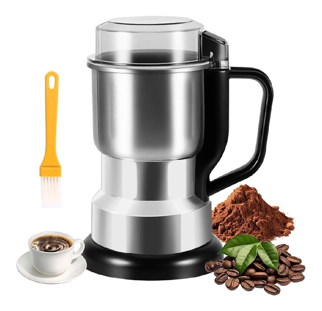 C¨¦r¨¦ales Moulin ¨¤ Multifonctionnel 300W Moulin ¨¤ Caf¨¦ ¨¦lectrique en Acier Inoxydable Moulin a Cafe Electrique Moulin ¨¤ grains Broyeur Domestique Capacit¨¦ Max 500g Pour Caf¨¦ Noix