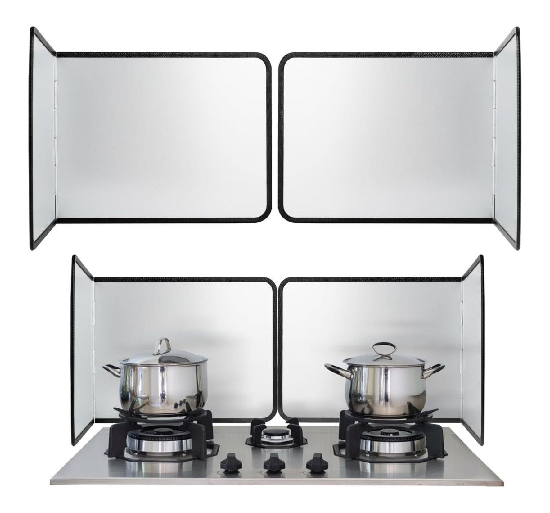 Lot du FoiiLiio 2 Plaque Anti Projection Cuisine Anti Eclaboussure Cuisine Pliable Protection Plaque de Cuisson Protection D'¨¦cran Anti¨¦claboussures destin¨¦ ¨¤ Cuisini¨¨re R?tir ¨¦vier 38x30x29CM