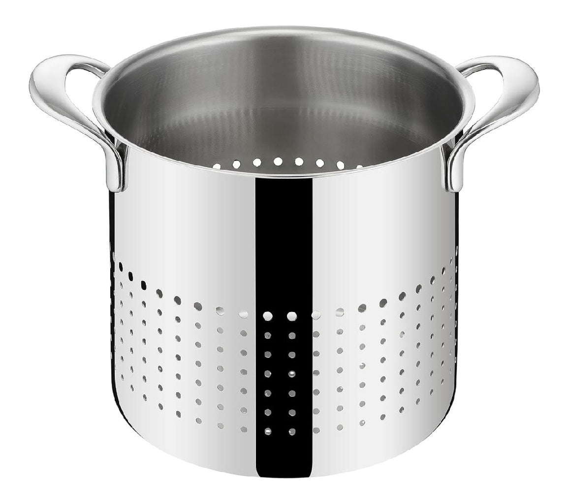 Emozione Panier Lagostina Perfor¨¦ pour Pastaiola en Acier Inoxydable 18/10 ? 20 cm Panier ¨¤ Pates pour ¨¦goutter Rapidement les Aliments poss¨¦dant de Grandes Poign¨¦es Soud¨¦es Lavable au LaveVaisselle